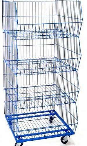 Cesto aramado empilhável Cesto aramado empilhável