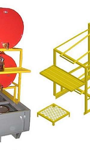 Suporte para tambor na vertical Suporte para tambor na vertical